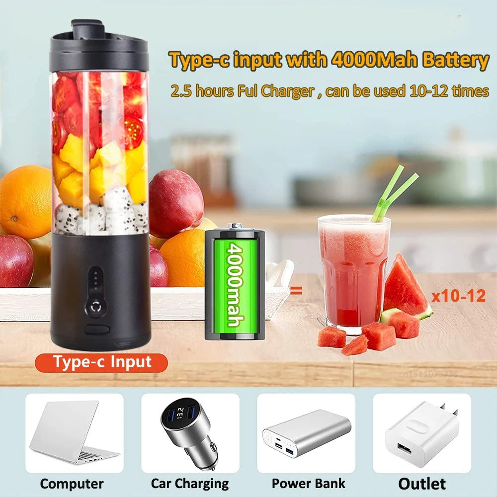 Mini Rechargeable Smoothie Juicer