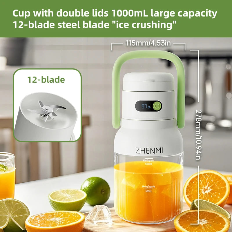 USB-C Portable 33oz Juicer Cup